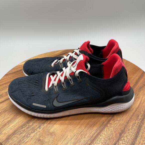 Nike Free Run Shoes Mens Size 10 Black Red Running Comfort Walking Sneakers main image 8
